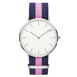 Canvas Flag Watch - Rose & Blue